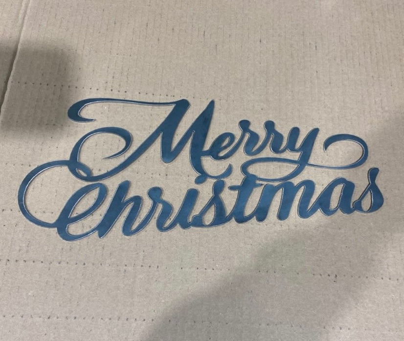 Merry Christmas CNC Cutout