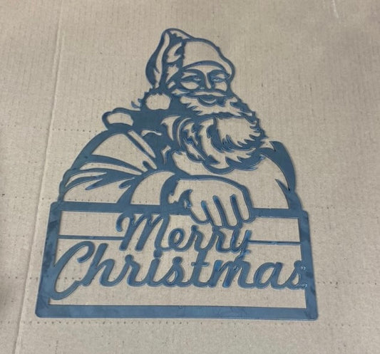 Merry Christmas with Santa CNC Cutout